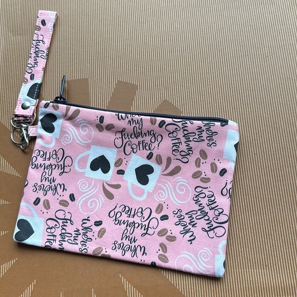 WORD Hand Sewn Couture Cussy Clutch 9” Wears My Coffee - Picture 2 of 4